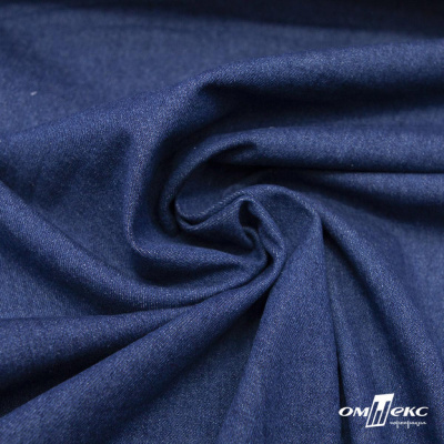 Ткань костюмная "Джинс", 315 г/м2, 100% хлопок, шир. 150 см,   Цв. 7/ Dark blue - купить в Костроме. Цена 588 руб.