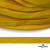 Шнур плетеный (плоский) d-12 мм, (уп.90+/-1м), 100% полиэстер, цв.269 - жёлтый - купить в Костроме. Цена: 8.62 руб.
