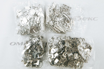 Крючки брючные 4 шипа "Стром" 144 шт. никель - купить в Костроме. Цена: 383.97 руб.