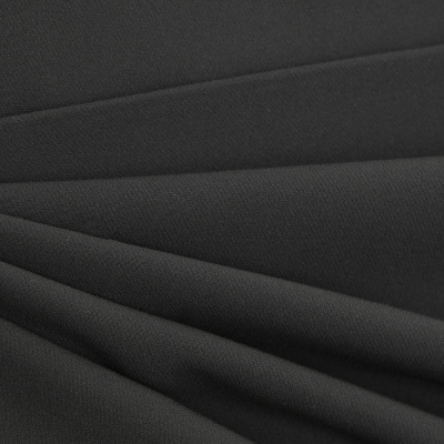 Костюмная ткань "Элис", 200 гр/м2, шир.150см, цвет чёрный - купить в Костроме. Цена 306.20 руб.