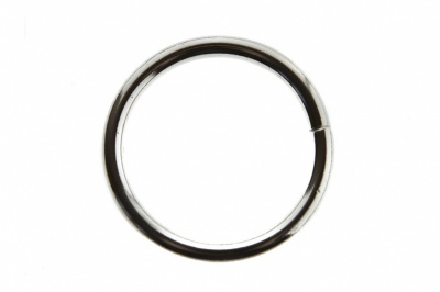 Кольцо металлическое d-32 мм, цв.-никель - купить в Костроме. Цена: 3.57 руб.