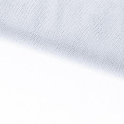 Трикотажное полотно Тюль Кристалл, 100% полиэфир, 16-01/белый, 15гр/м2, шир.160см. - купить в Костроме. Цена 129.70 руб.