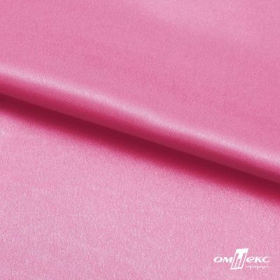 Поли креп-сатин 15-2215, 125 (+/-5) гр/м2, шир.150см, цвет розовый - купить в Костроме. Цена 157.15 руб.