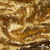 Трикотажное полотно, Сетка с пайетками,188 гр/м2, шир.140 см, цв.-тем.золото (#51) - купить в Костроме. Цена 505.15 руб.
