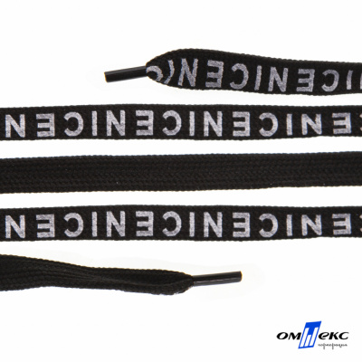 Шнурки #107-06, плоские 130 см, "СENICE" , цв.чёрный - купить в Костроме. Цена: 23.03 руб.