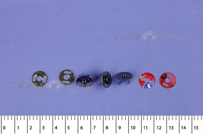 Кнопки магнитные МКМ-02, диам. 18 мм, чёрный никель - купить в Костроме. Цена: 14.49 руб.