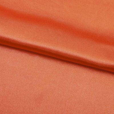Поли креп-сатин 18-1445, 120 гр/м2, шир.150см, цвет оранжевый - купить в Костроме. Цена 155.57 руб.