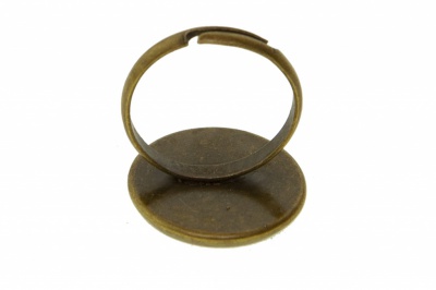 Заготовка для рукоделия металлическая фигурная для кольца 15мм - купить в Костроме. Цена: 7.44 руб.