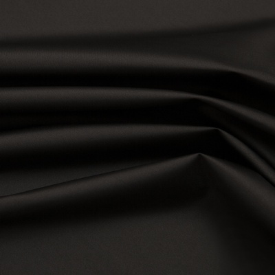 Курточная ткань Дюэл (дюспо), PU/WR/Milky, 80 гр/м2, шир.150см, цвет чёрный - купить в Костроме. Цена 141.80 руб.