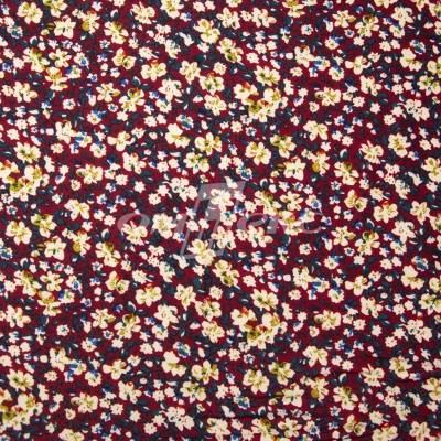 Плательная ткань "Софи" 5.1, 75 гр/м2, шир.150 см, принт растительный - купить в Костроме. Цена 241.49 руб.