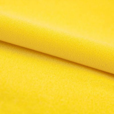 Креп стрейч Амузен 12-0752, 85 гр/м2, шир.150см, цвет жёлтый - купить в Костроме. Цена 194.07 руб.