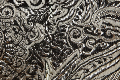Ткань костюмная жаккард №11, 140 гр/м2, шир.150см, цвет тем.серебро - купить в Костроме. Цена 383.29 руб.
