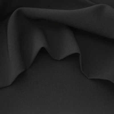 Костюмная ткань "Элис", 220 гр/м2, шир.150 см, цвет чёрный - купить в Костроме. Цена 308 руб.