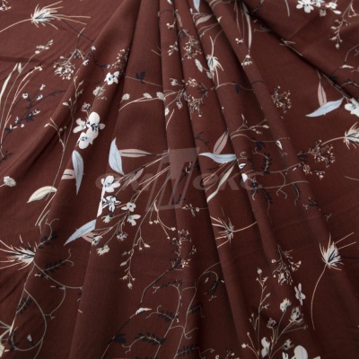 Плательная ткань "Фламенко" 2.2, 80 гр/м2, шир.150 см, принт растительный - купить в Костроме. Цена 239.03 руб.