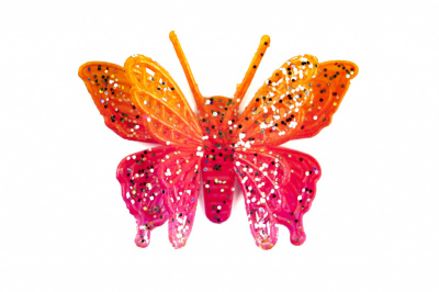 Бабочка декоративная пластиковая #10 - купить в Костроме. Цена: 7.09 руб.
