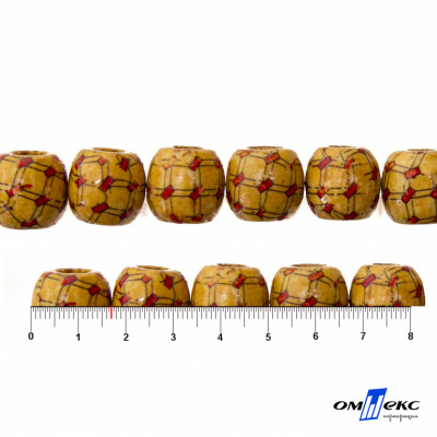 0189-Бусины деревянные "ОмТекс", 17 мм, упак.50+/-3шт - купить в Костроме. Цена: 83.66 руб.