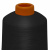 Нитки текстурированные кручёные, намот. 15 000 м, цвет чёрный - купить в Костроме. Цена: 237.24 руб.
