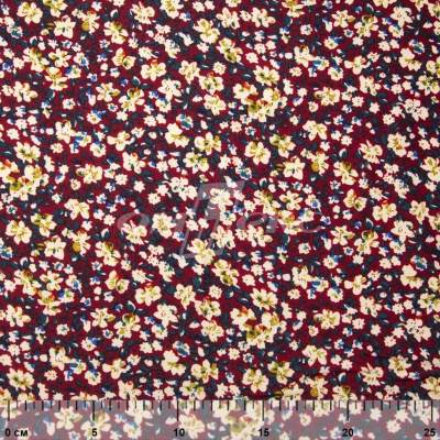 Плательная ткань "Софи" 5.1, 75 гр/м2, шир.150 см, принт растительный - купить в Костроме. Цена 241.49 руб.