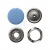 Кнопка рубашечная (закрытая) 9,5мм - эмаль, цв.182 - св.голубой - купить в Костроме. Цена: 5.74 руб.