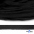 Шнур плетеный d-8 мм плоский, 70% хлопок 30% полиэстер, уп.85+/-1 м, цв.- чёрный - купить в Костроме. Цена: 735 руб.