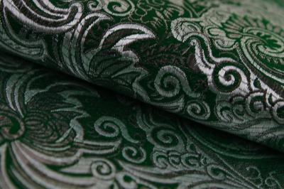 Ткань костюмная жаккард, 135 гр/м2, шир.150см, цвет зелёный№4 - купить в Костроме. Цена 441.94 руб.