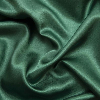 Поли креп-сатин 19-5420, 125 (+/-5) гр/м2, шир.150см, цвет зелёный - купить в Костроме. Цена 155.57 руб.