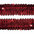 Тесьма с пайетками 3, шир. 30 мм/уп. 25+/-1 м, цвет красный - купить в Костроме. Цена: 1 087.39 руб.