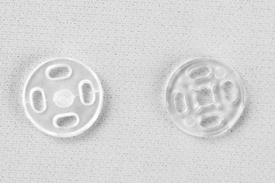 Кнопки пришивные пластиковые 11,5 мм, блистер 24шт, цв.-прозрачные - купить в Костроме. Цена: 59.44 руб.