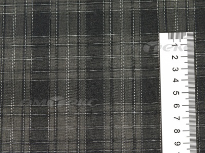 Ткань костюмная клетка 25235 2004, 185 гр/м2, шир.150см, цвет серый/бел - купить в Костроме. Цена 